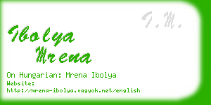 ibolya mrena business card